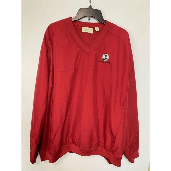 Pebble Beach Classic V Neck Windbreaker Pullover - Picture 1 of 7
